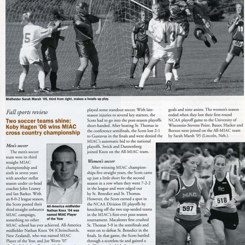 Macalester Today Winter 2003-2004 pg 13